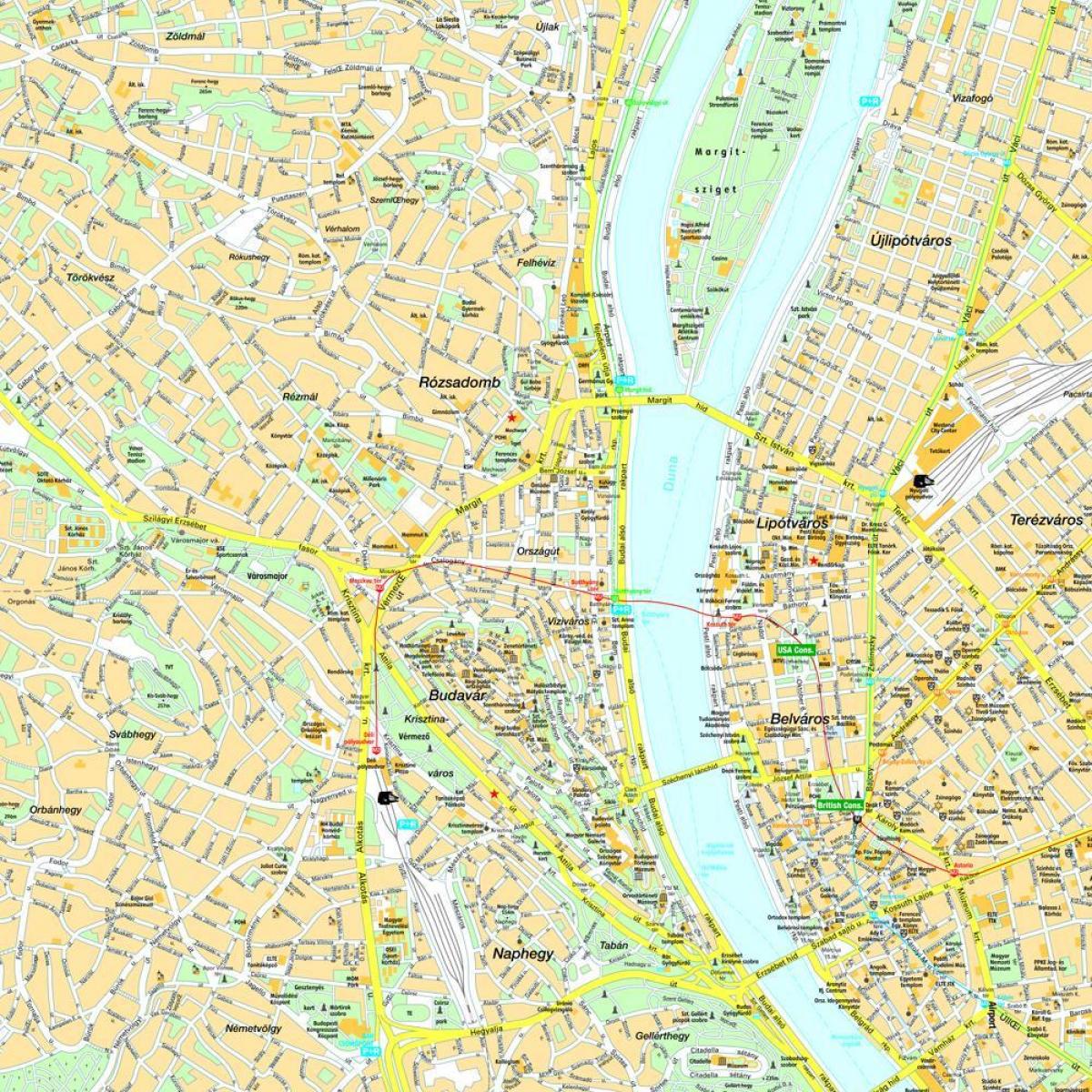 budapest qendra hartë