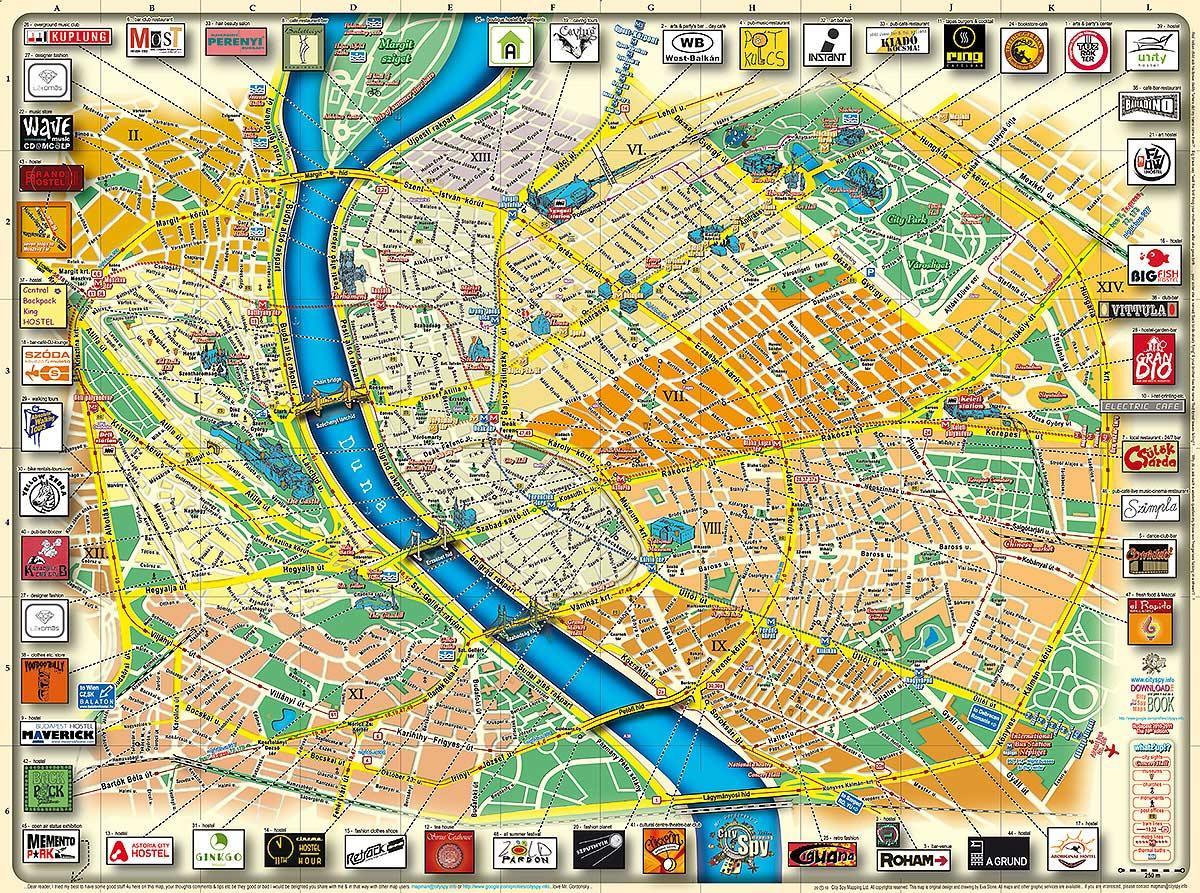 harta e budapest parku i qytetit