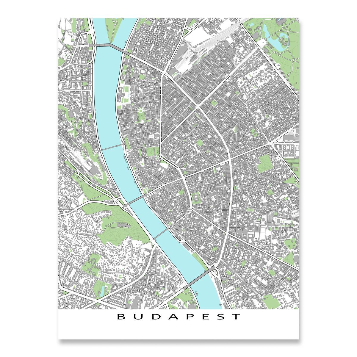 harta e budapest hartë të shtypura