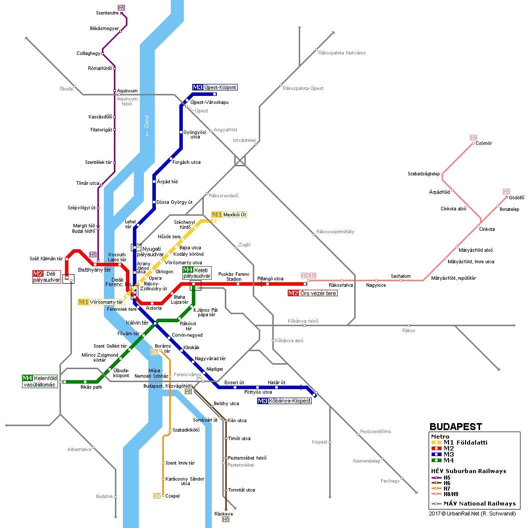 harta e budapest hev