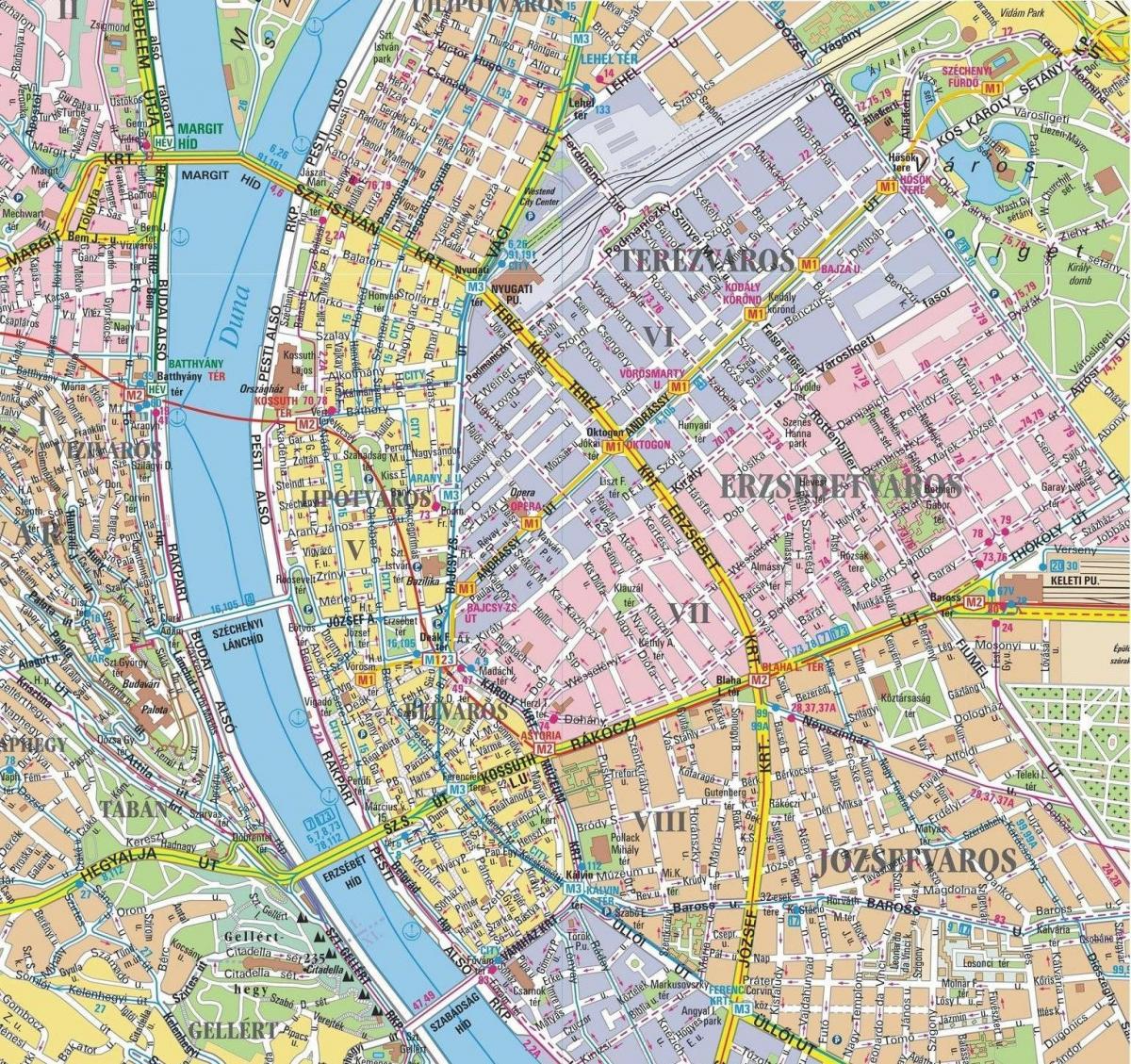 harta e rretheve në budapest