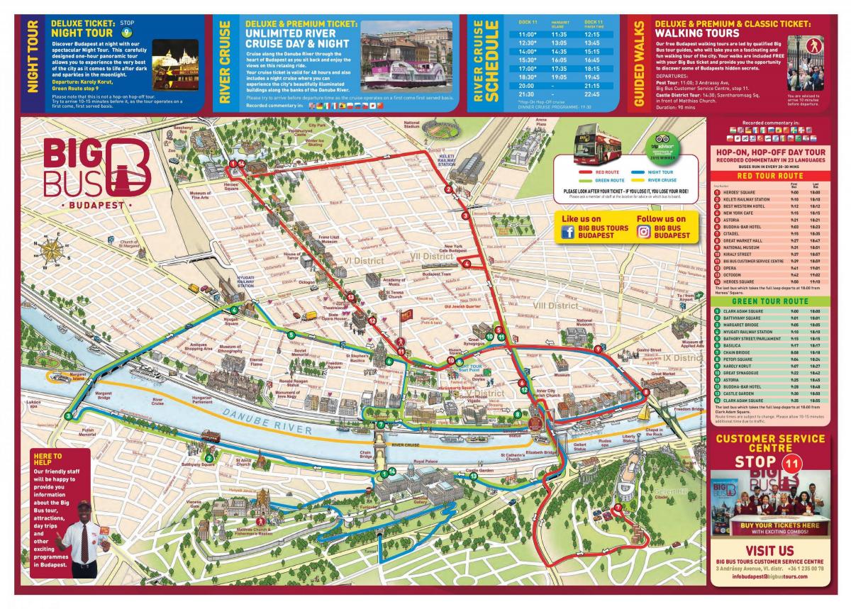budapest madh turne me autobus hartë