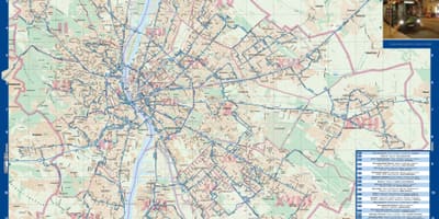 Budapest natë autobus hartë