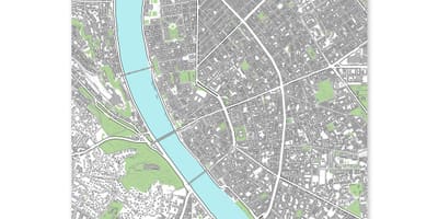 Harta e budapest hartë të shtypura