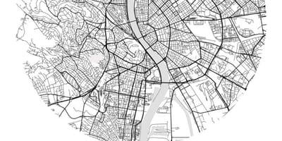Harta e budapest të artit të rrugës