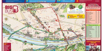 Budapest madh turne me autobus hartë