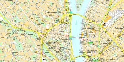 Harta e budapest dhe zona përreth